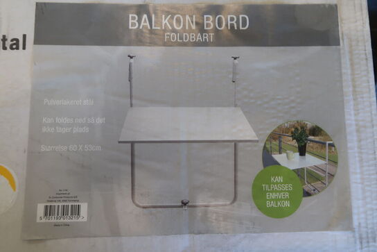 Foldbart balkon bord