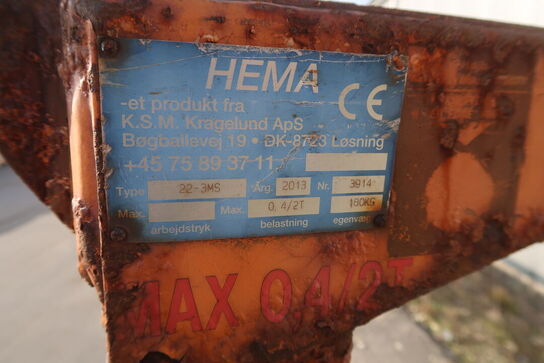 Pallegafler til kran Hema