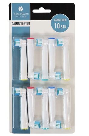 10 stk. tandbørstehoveder – 10 pak(ubrugt)
