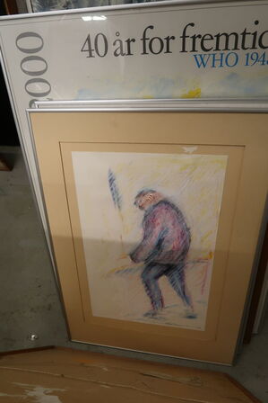 Diverse plakater, malerier og billedkunst