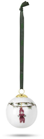 2 stk. KÄHLER Hammershøi Christmas julekugle 2021 hvid Ø6 cm