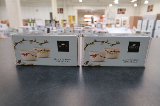 2 pk. KÄHLER Hammershøi Christmas fyrfadsstager 2024 2 stk.