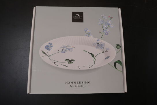 2 stk. Kähler Hammershøi Summer tallerken Ø22 cm forglemmigej