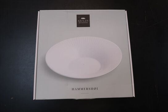 Kähler Hammershøi dyb tallerken hvid 26 cm