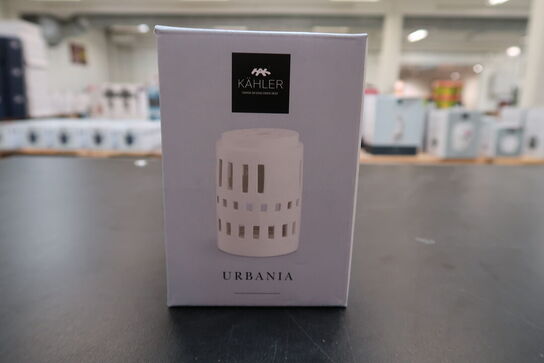 4 stk. Kähler Urbania lyshus tårn hvid 11,5 cm