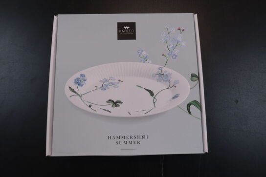 Kähler Hammershøi Summer tallerken Ø22 cm forglemmigej
