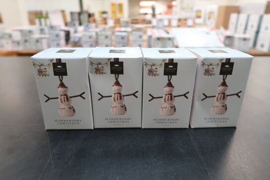 4 stk. KÄHLER Hammershøi Christmas snepige hængende 6,5 cm