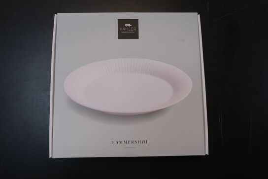 4 stk. Kähler Hammershøi tallerken hvid 27 cm