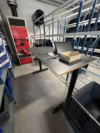 Elhæve/sænkebord LABOFA MUNCH 180x90 cm - på hjul