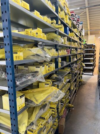 Varelager for 1.447.167,- ekskl. moms i kostpris samt alle lagerreoler