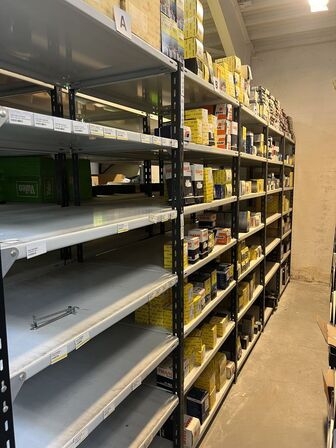 Varelager for 1.447.167,- ekskl. moms i kostpris samt alle lagerreoler