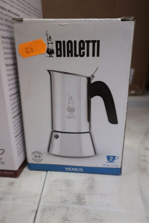 Kaffekoger + 2 stk. reserve glaskander stempelkaffe BIALETTI