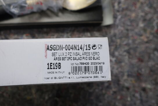 16 stk. bestik BUGATTI ARES GOLD BLACK