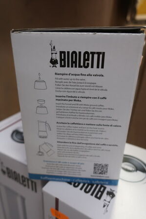 Kaffekoger + 2 stk. reserve glaskander stempelkaffe BIALETTI