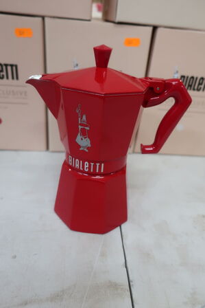 Kaffekoger 5 stk. BIALETTI MOKA EXPRESS RED WHITE VANILLA, str. 6 kopper