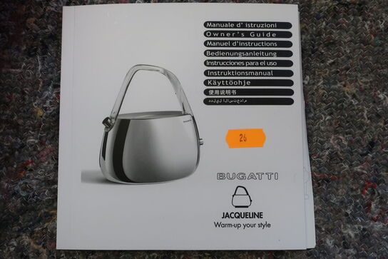 El-keddel BUGATTI JAQUELINE 02-JQACR1T med transparant håndtag