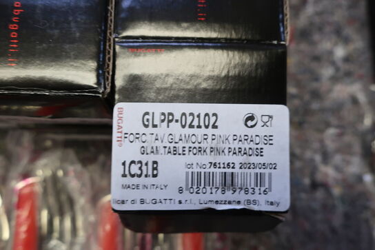 137 stk. bestik BUGATTI GLAMOUR PINK PARADISE