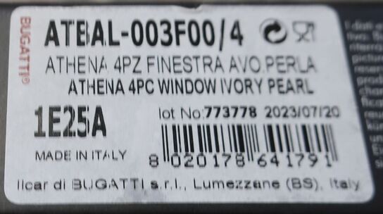 Bestiksæt 4 dele BUGATTI ATHENA