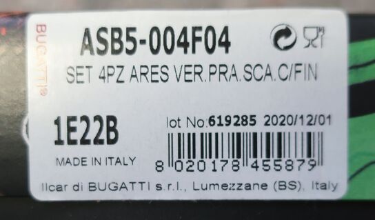 Bestiksæt 24 dele BUGATTI ARES