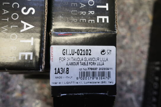 184 stk. bestik BUGATTI GLAMOUR LILLA