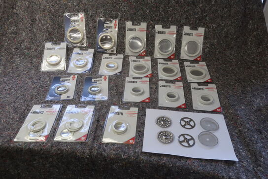 Kasse med pakningssæt, stempelkandefiltre BIALETTI