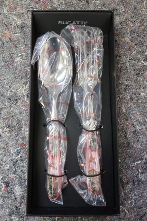 Bestiksæt 2 dele BUGATTI FALABELLA JUNGLE ROSA PERL PINK