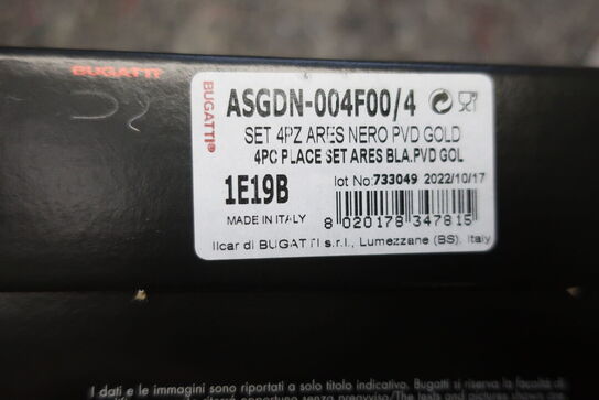 16 stk. bestik BUGATTI ARES GOLD BLACK