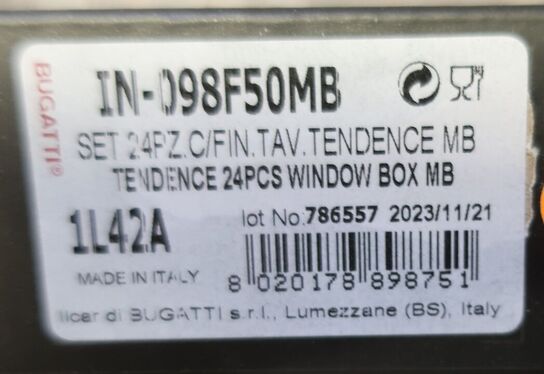 Bestiksæt 24 dele BUGATTI TENDENCE