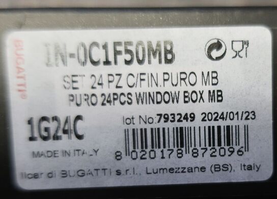 Bestiksæt 24 dele BUGATTI PURO