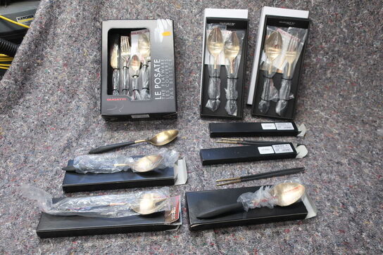 16 stk. bestik BUGATTI ARES GOLD BLACK