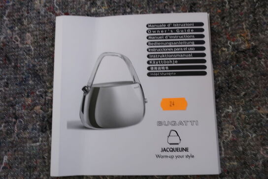 El-keddel BUGATTI JAQUELINE 02-JQACR1T med transparant håndtag