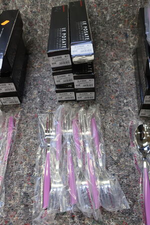 184 stk. bestik BUGATTI GLAMOUR LILLA