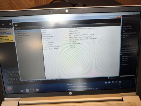 HP Probook i5-1135G7 16gb 240gb inkl. lader