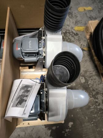 3 stk. MIETZSCH VRE Radial ventilatorer m.m