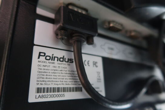 Kasseapparat POINDUS VariPOS 750, dankortterminal, bonprinter m.m.