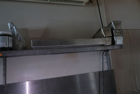 Rustfri stålhylde (dele til røremaskine medfølger ikke)