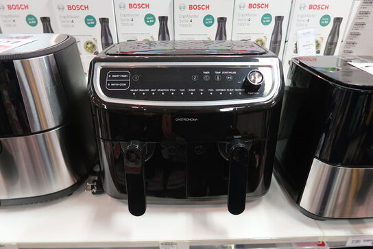 Gastronoma Low Fat dobbelt airfryer & dehydrator sort 9 liter 2400 watt