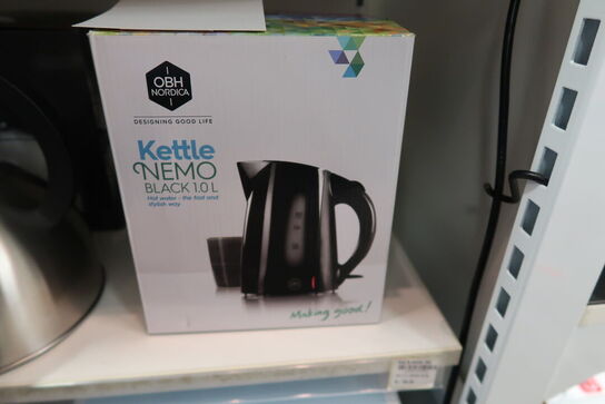 Obh Nordica Nemo elkedel sort 1 liter