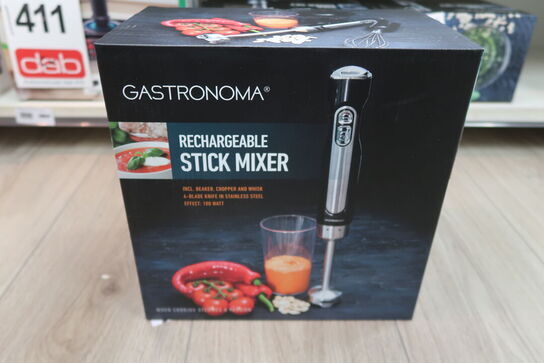 Gastronoma genopladelig stavblender med tilbehør