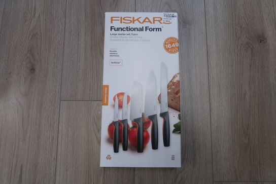Fiskars Functional Form knivsæt sort 5 stk