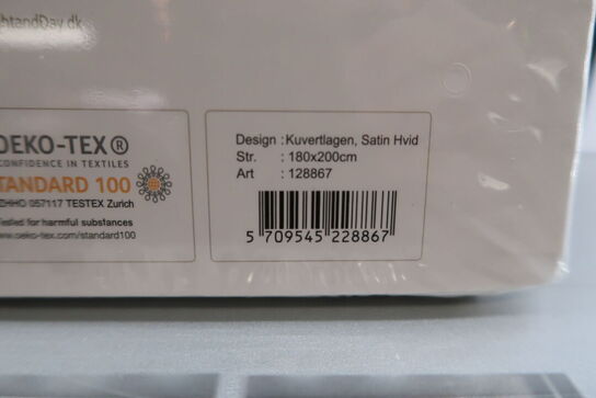 Nordisk Tekstil Night & Day kuvertlagen hvid 180x200 cm