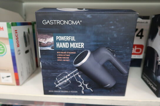 Gastronoma Håndmixer 500 Watt - 6 hastigheder