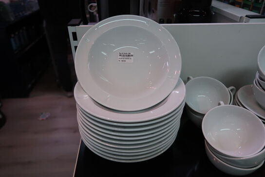 12 stk. Rosendahl Grand Cru Soft dyb tallerken hvid 21 cm