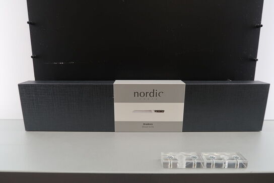 Nordic Chefs - Brødkniv, sort - 23 cm