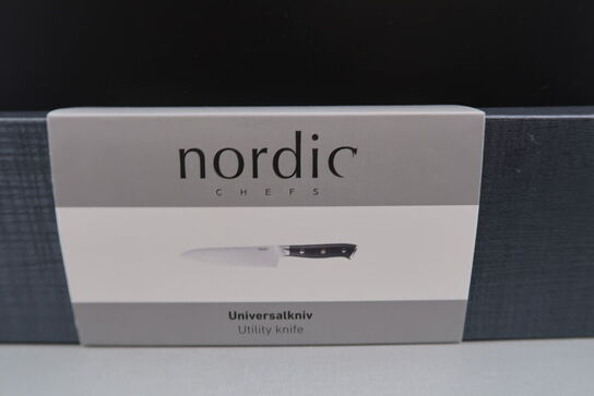 Nordic Chefs - Universalkniv, sort - 14 cm