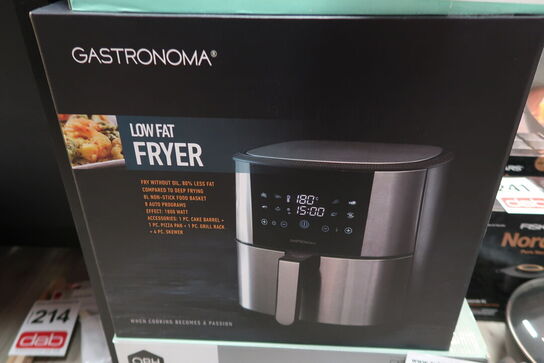 Gastronoma airfryer 8 liter inkl. tilbehørssæt 1800 watt