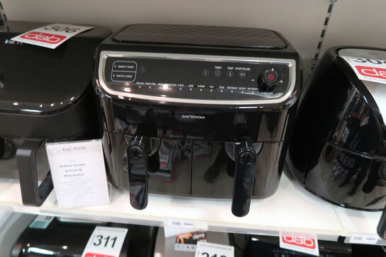 Gastronoma Low Fat dobbelt airfryer & dehydrator sort 9 liter 2400 watt