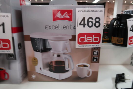 Melitta Excellent 4.0 kaffemaskine hvid 10 kopper