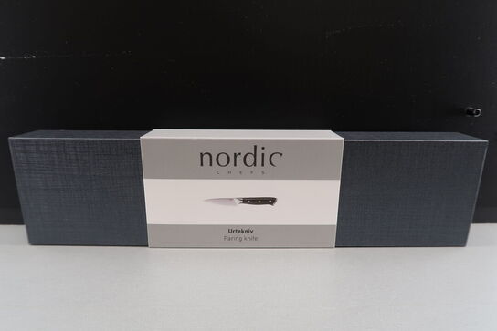 Nordic Chefs - Urtekniv, sort - 9 cm