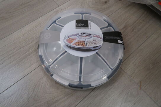 2 stk. Serveringsfad med skåle Ø33 cm